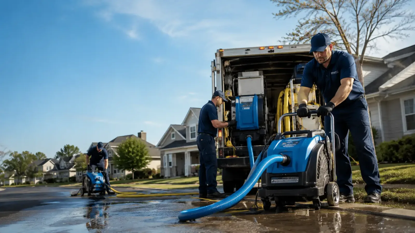 Flood Damage Cleanup in Blue Rock, OH